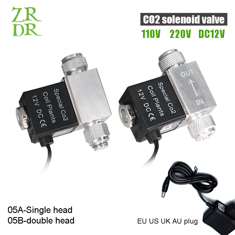 Planted Aquarium Co2 - ZRDR Regulator katup Solenoid akuarium, Regulator