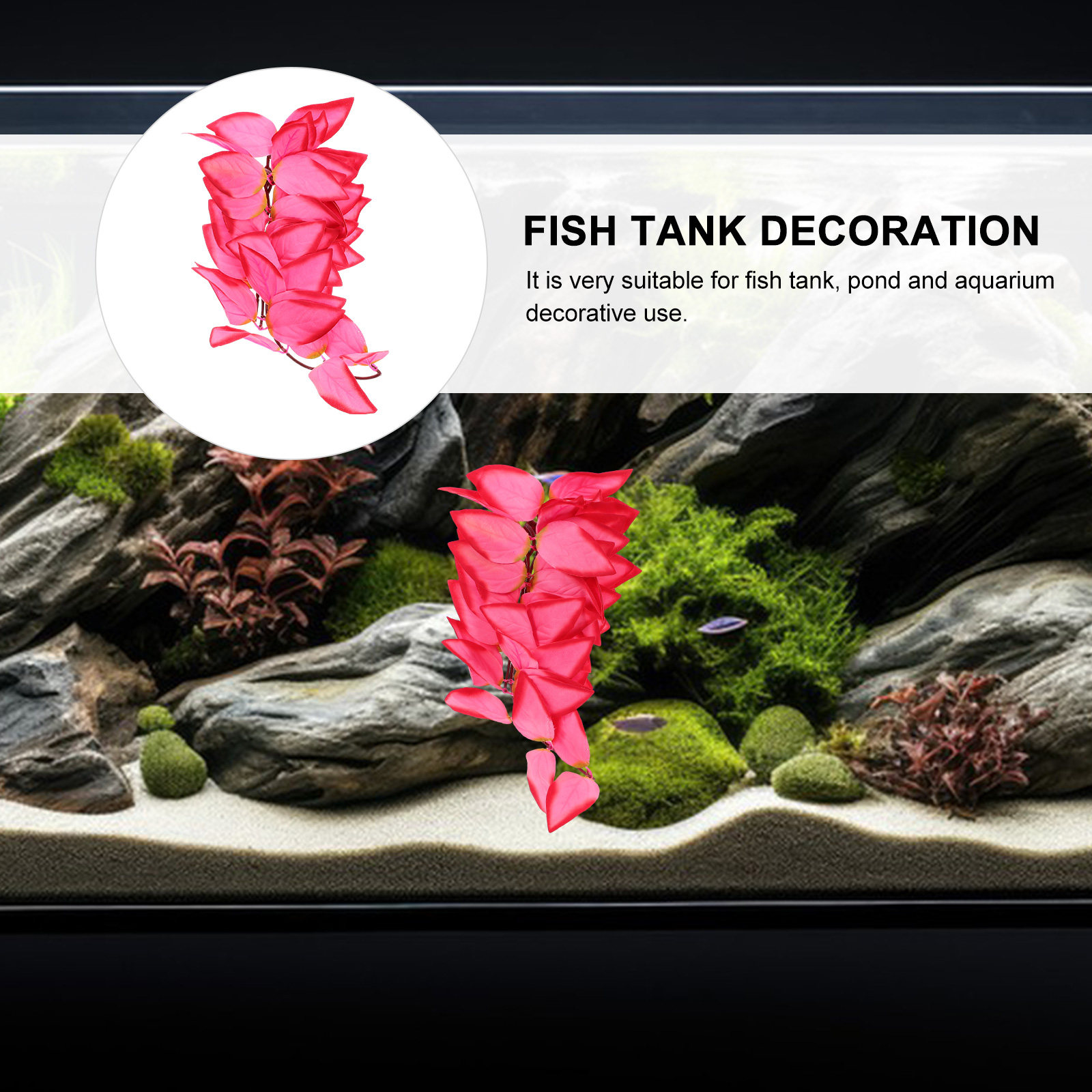 Aquarium Plant Vine - Dekorasi Tanaman Rambat Palsu yang Mirip
