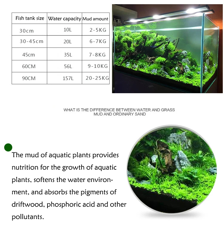 Tangki Ikan Air Rumput Lumpur  - Aquarium Planted Sand ulasan dan harga