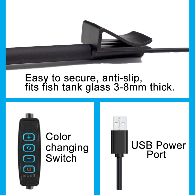 Lampu LED Akuarium USB Lampu T - Planted Aquarium Mini ulasan dan harga