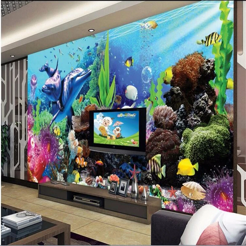 Beibehang Kertas Dinding Mural - Planted Aquarium Photos ulasan dan harga