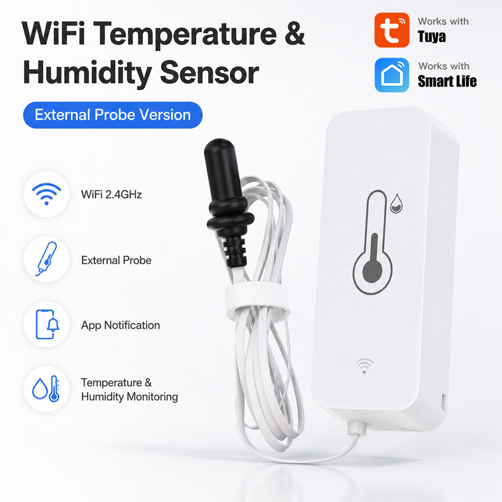 Tuya Sensor Kelembaban Suhu Wi - Aquarium Plant Original ulasan dan harga