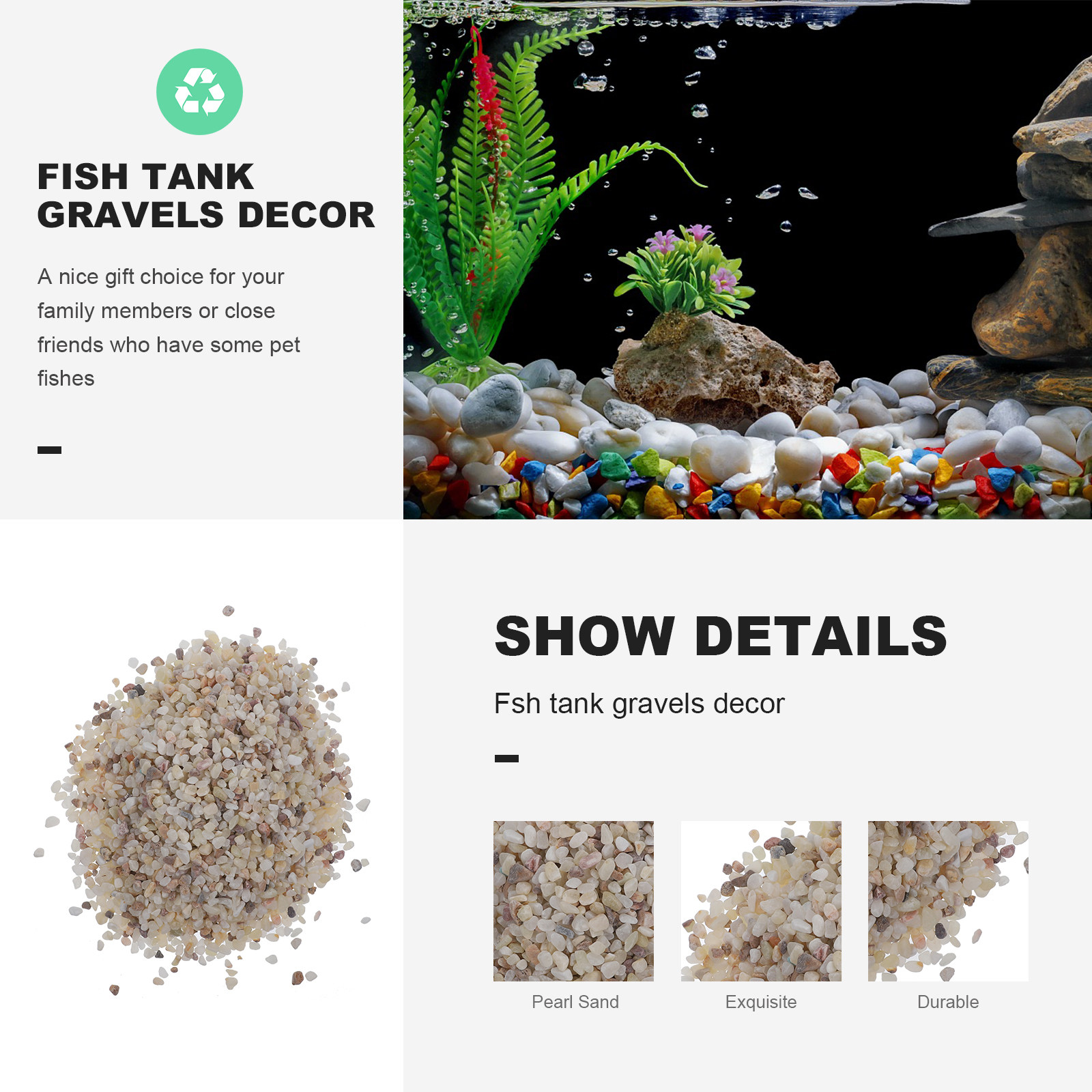 1Set Kerikil Akuarium Berkuali - Planted Aquarium With Gravel ulasan dan harga